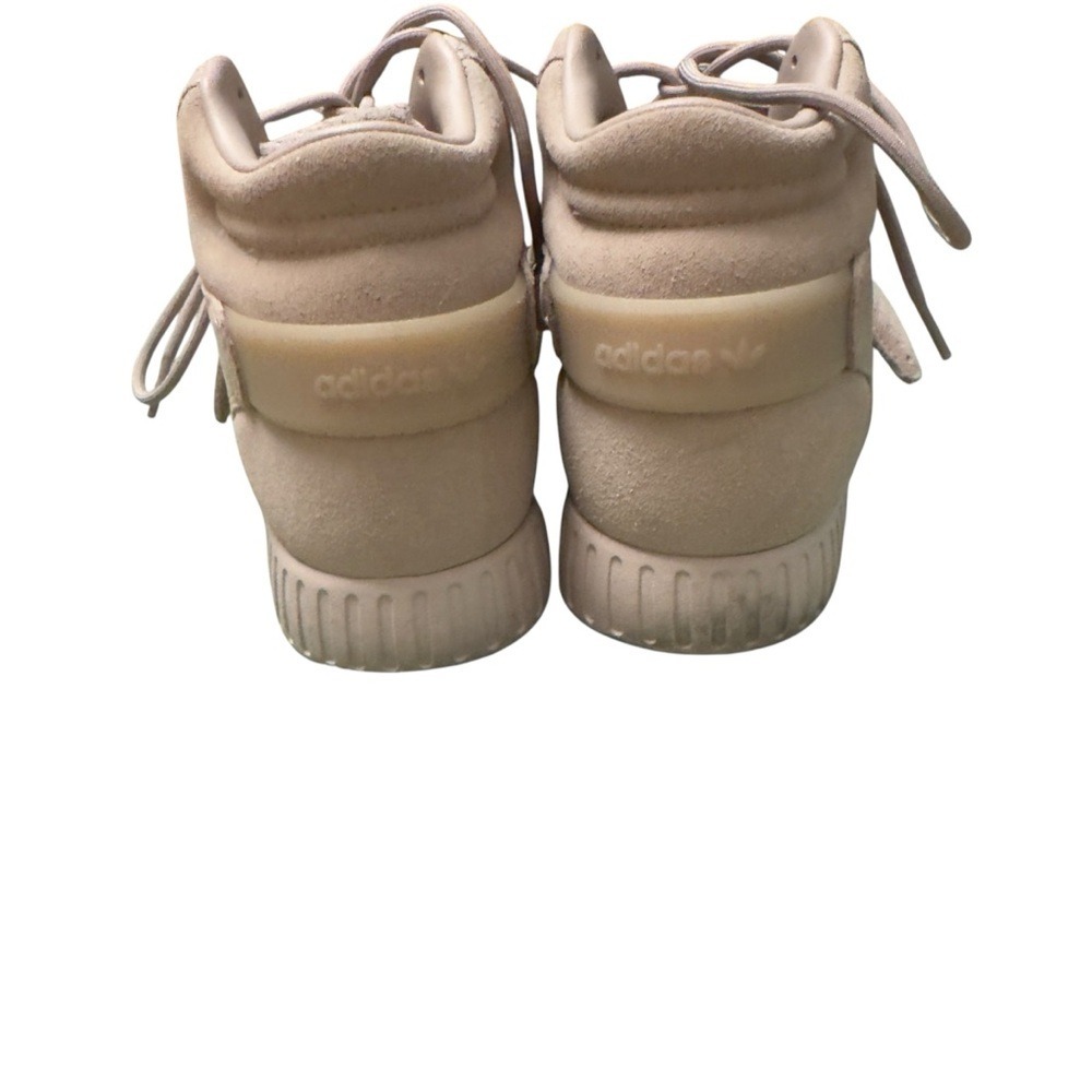 adidas Tubular Invader Strap Beige High Top Sneakers Men's Size 8 Streetwear EUC - Picture 8 of 14